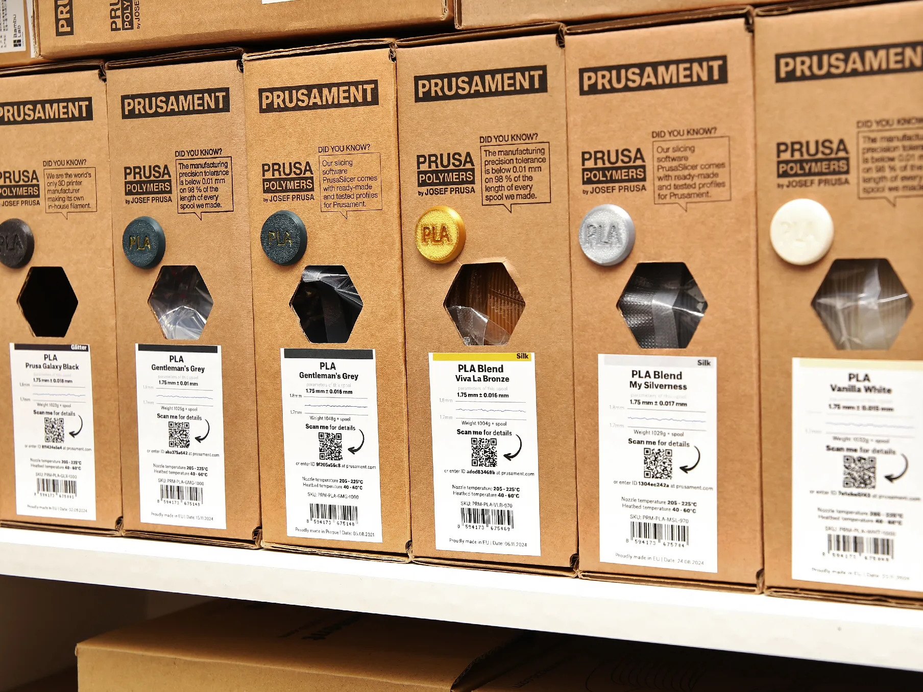 Filament box marking