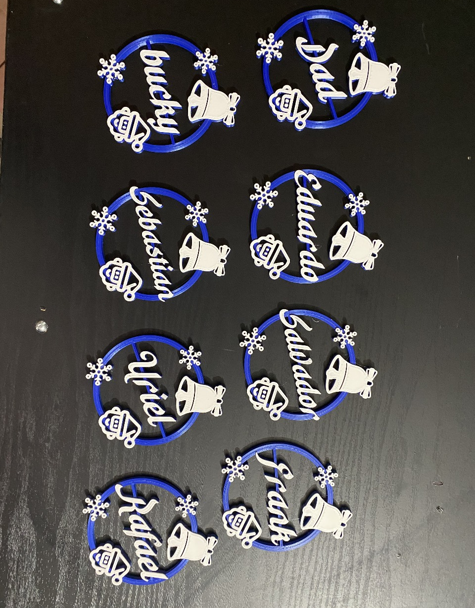 Esfera Navideña Personalizada 80mm X 5mm