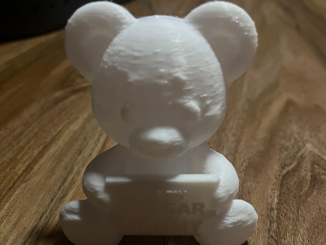 Teddy Bear with sign