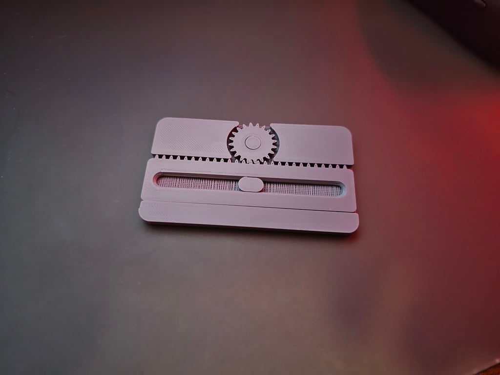 Print In Place Rack and Pinion Card