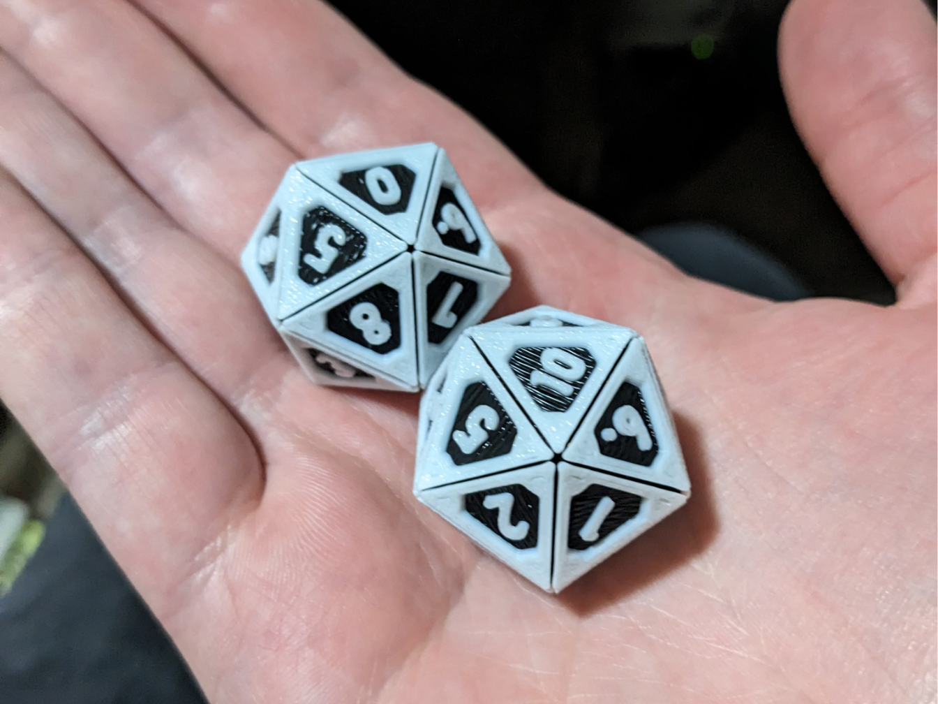d10ish (20-sided d10 but 5% crits)