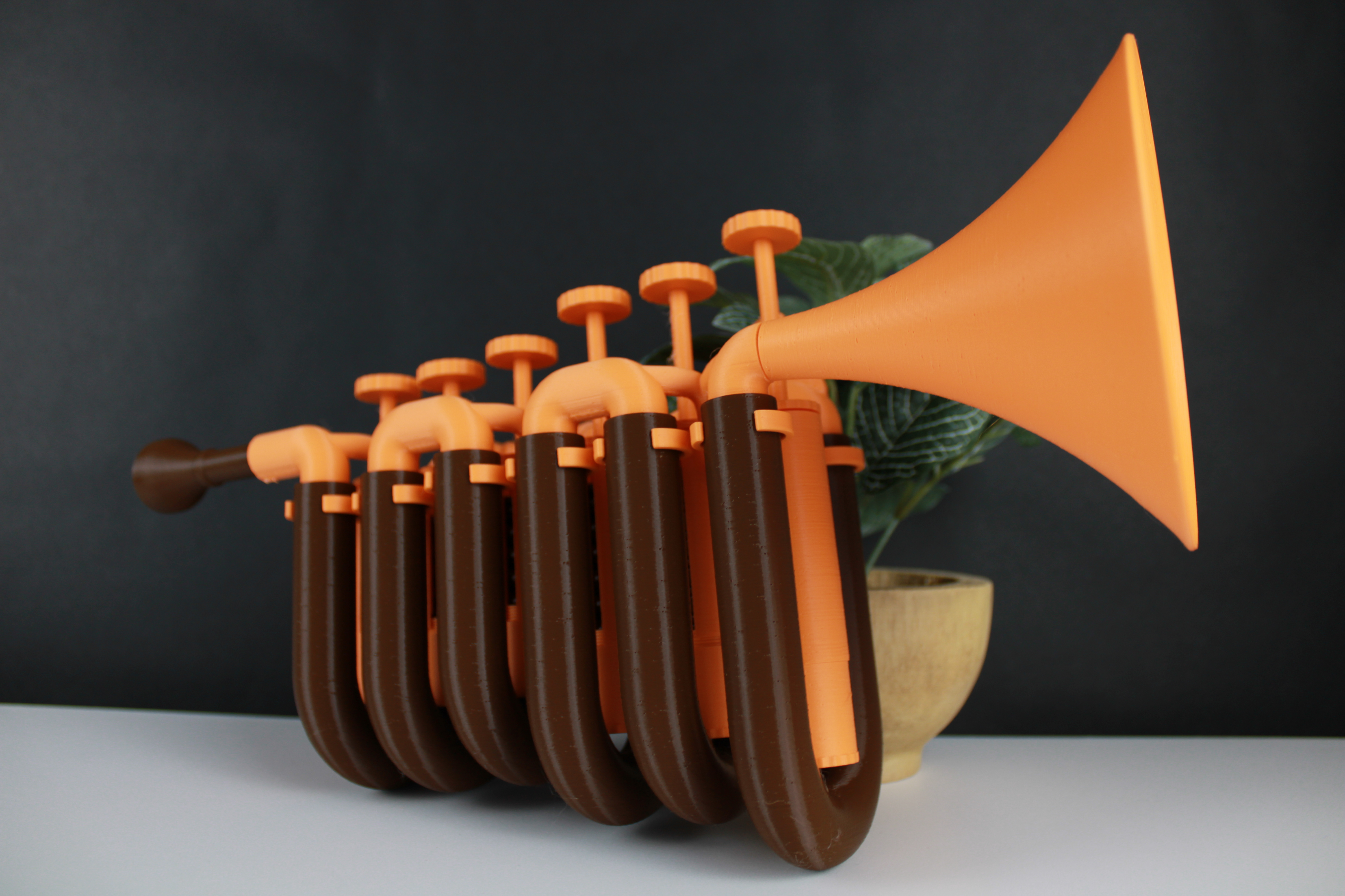 Overly-Complicated Trumpet (3d printed!) - project