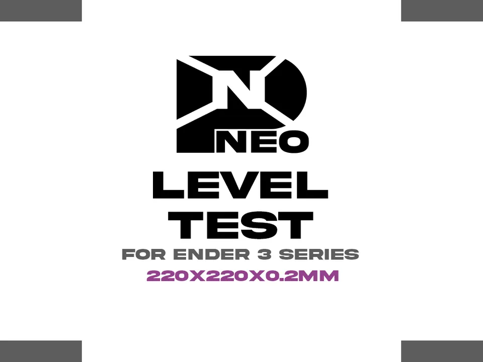 Level Test for Ender 3 Series 220x220 build volume