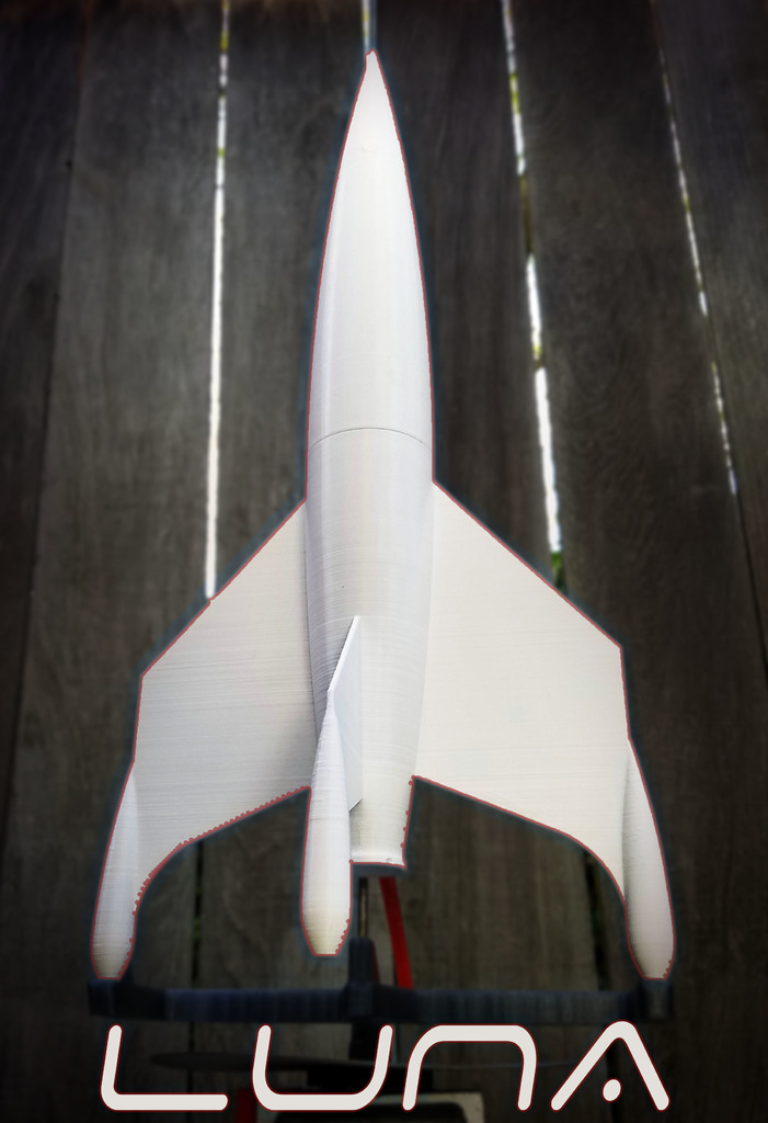 Luna (from Destination Moon) model rocket