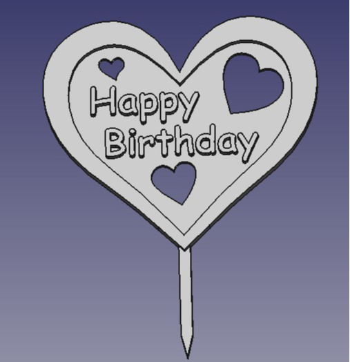 SRDCE-HAPPY BIRTHDAY