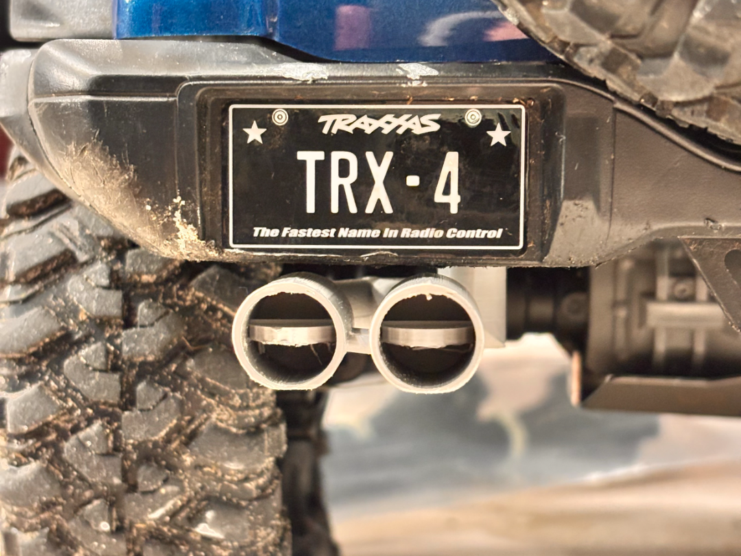 Traxxas TRX4 Dual "open valve" exhaust L and R