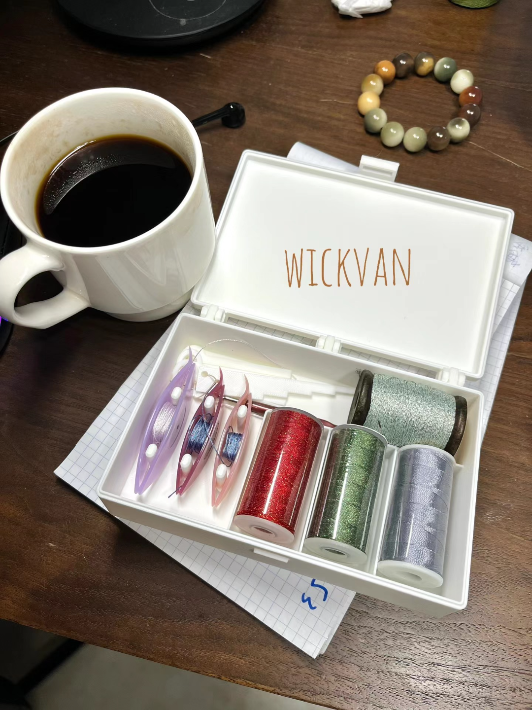 tatting box。梭编收纳盒。
