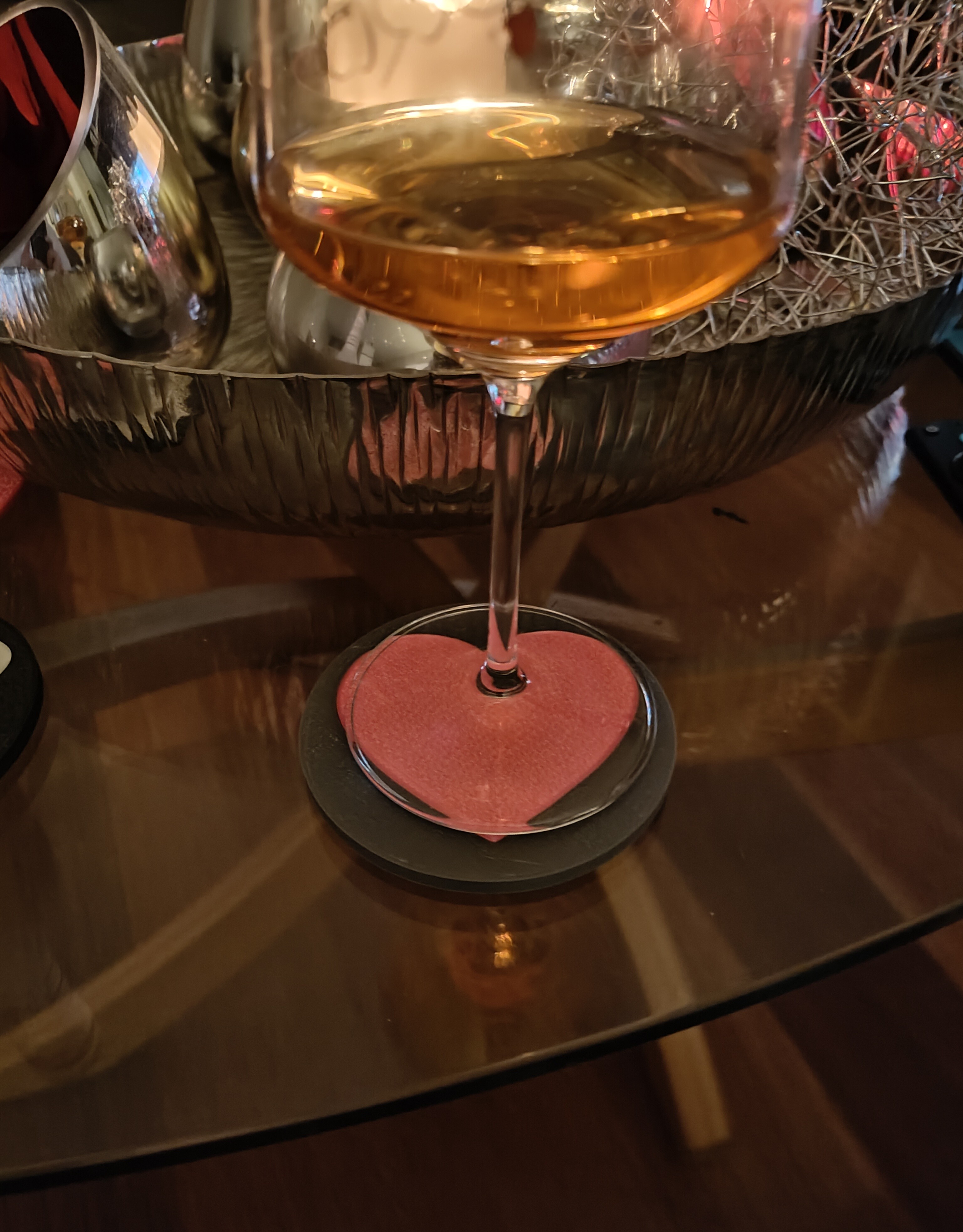 Heart coaster
