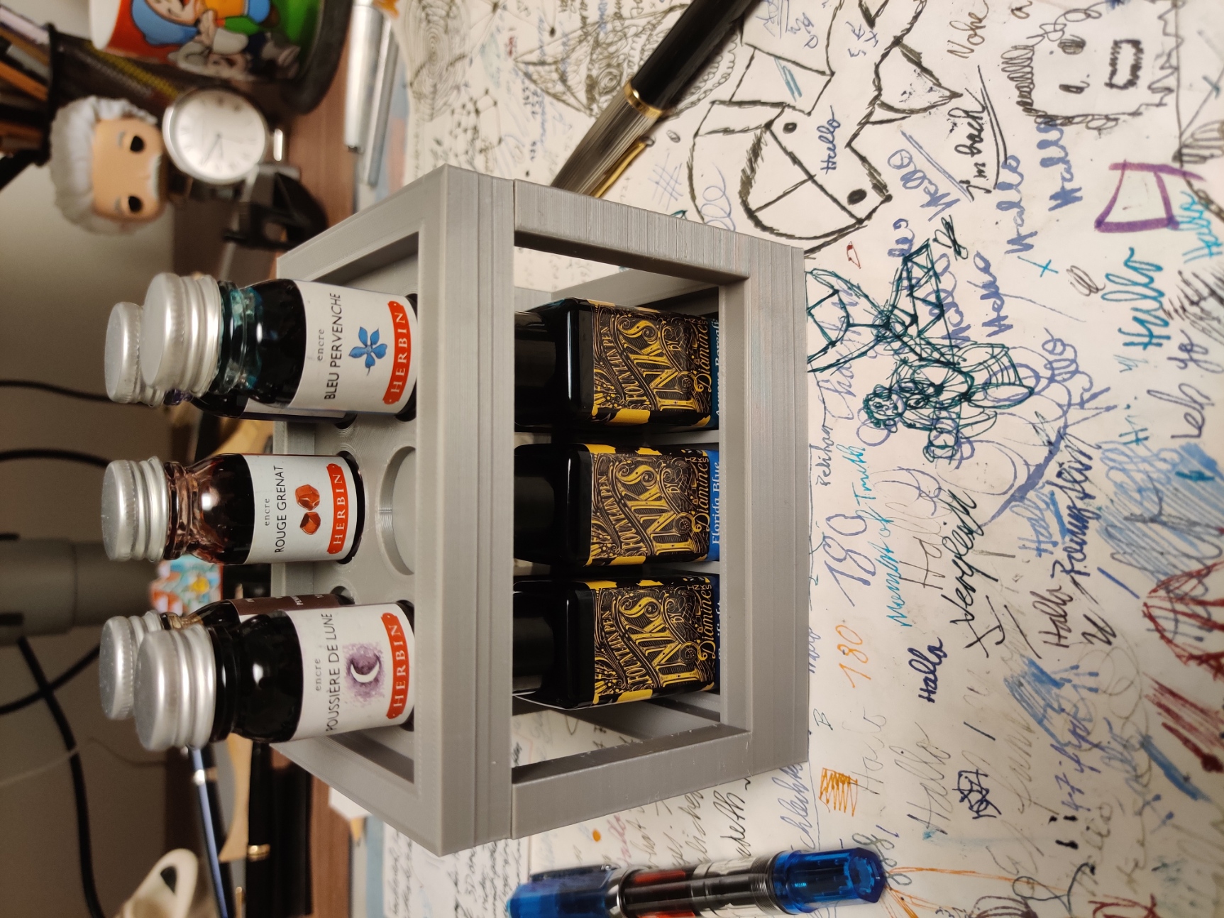 Ink shelf for Diamine 30ml and J.Herbin 10ml