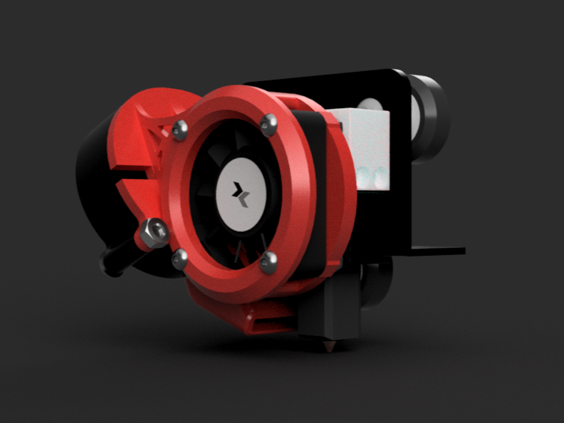 Mini Turbo Fan Mount for Bambulab Hotend Adapter