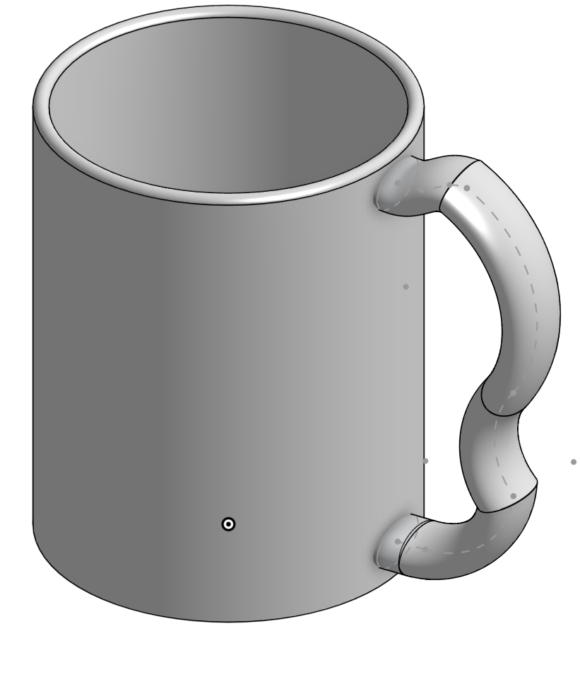 mug with 2 finger handle