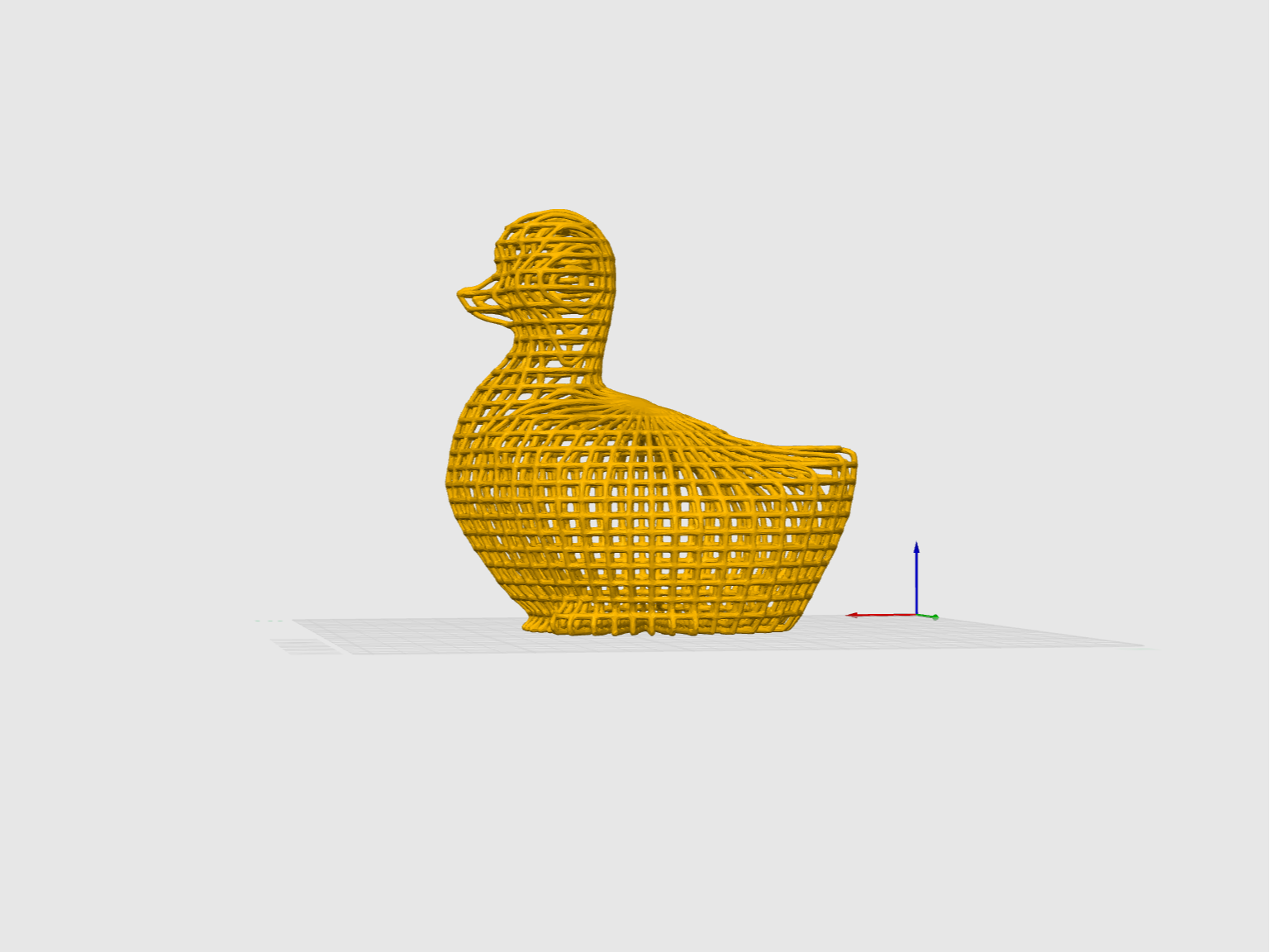 Wire mesh duck