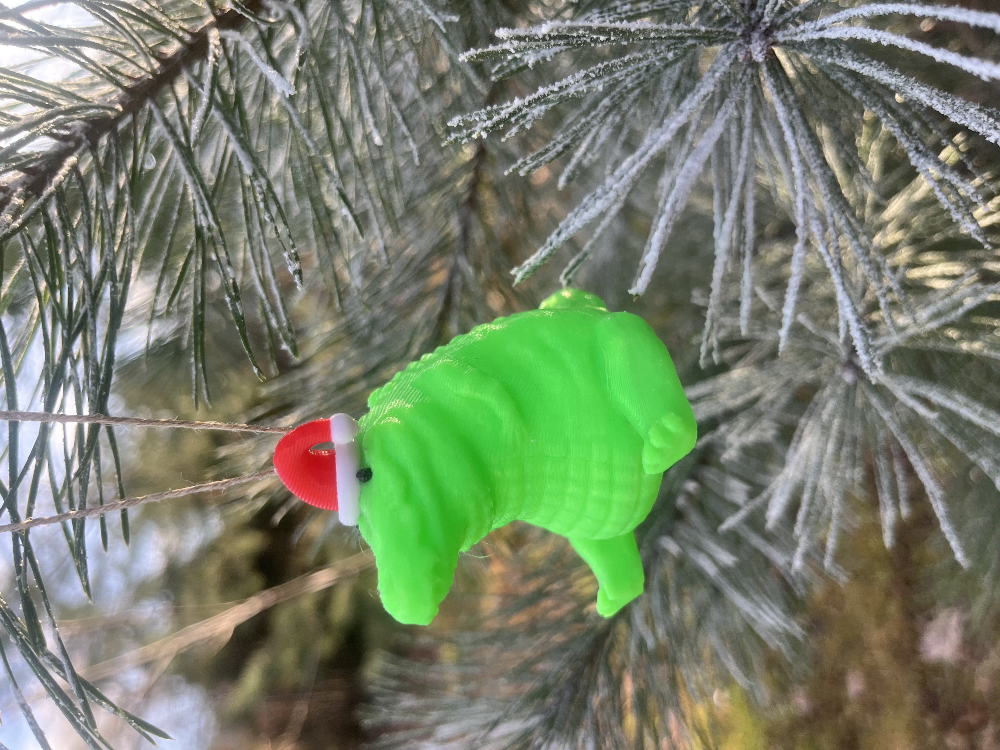 Chubby Crocodile Santa Crocodile Cute Crocodile