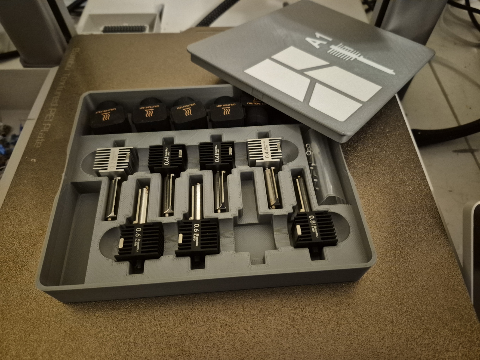 A1 Nozzle Case for 8 nozzles