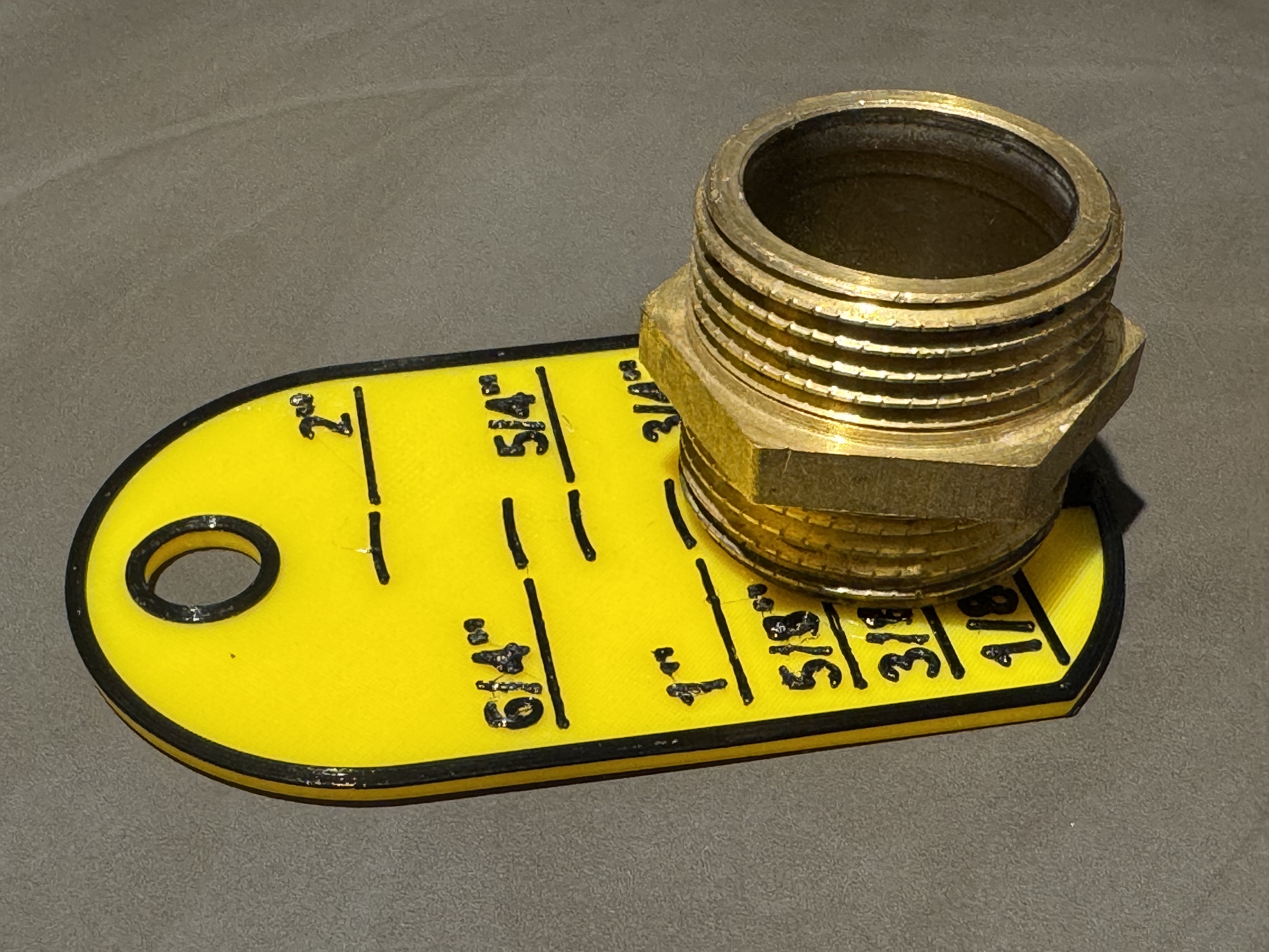 Pipe thread measure tool