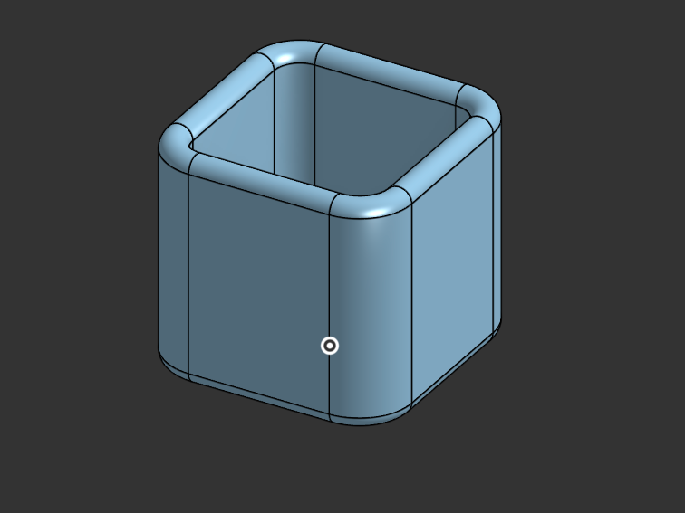 Rounded Square Pot