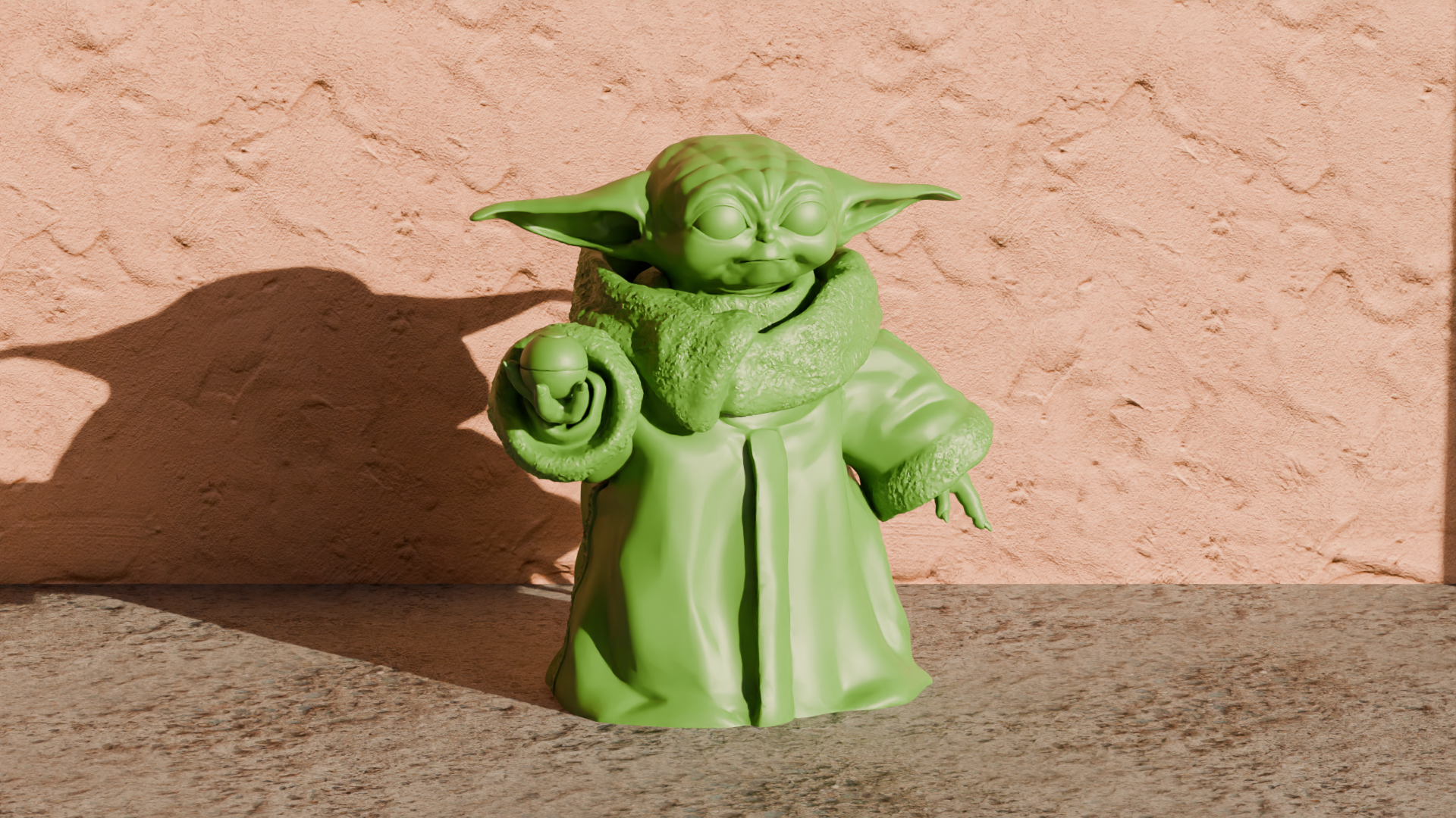 Baby Yoda (Grogu) with Ball - Star Wars Home Decor
