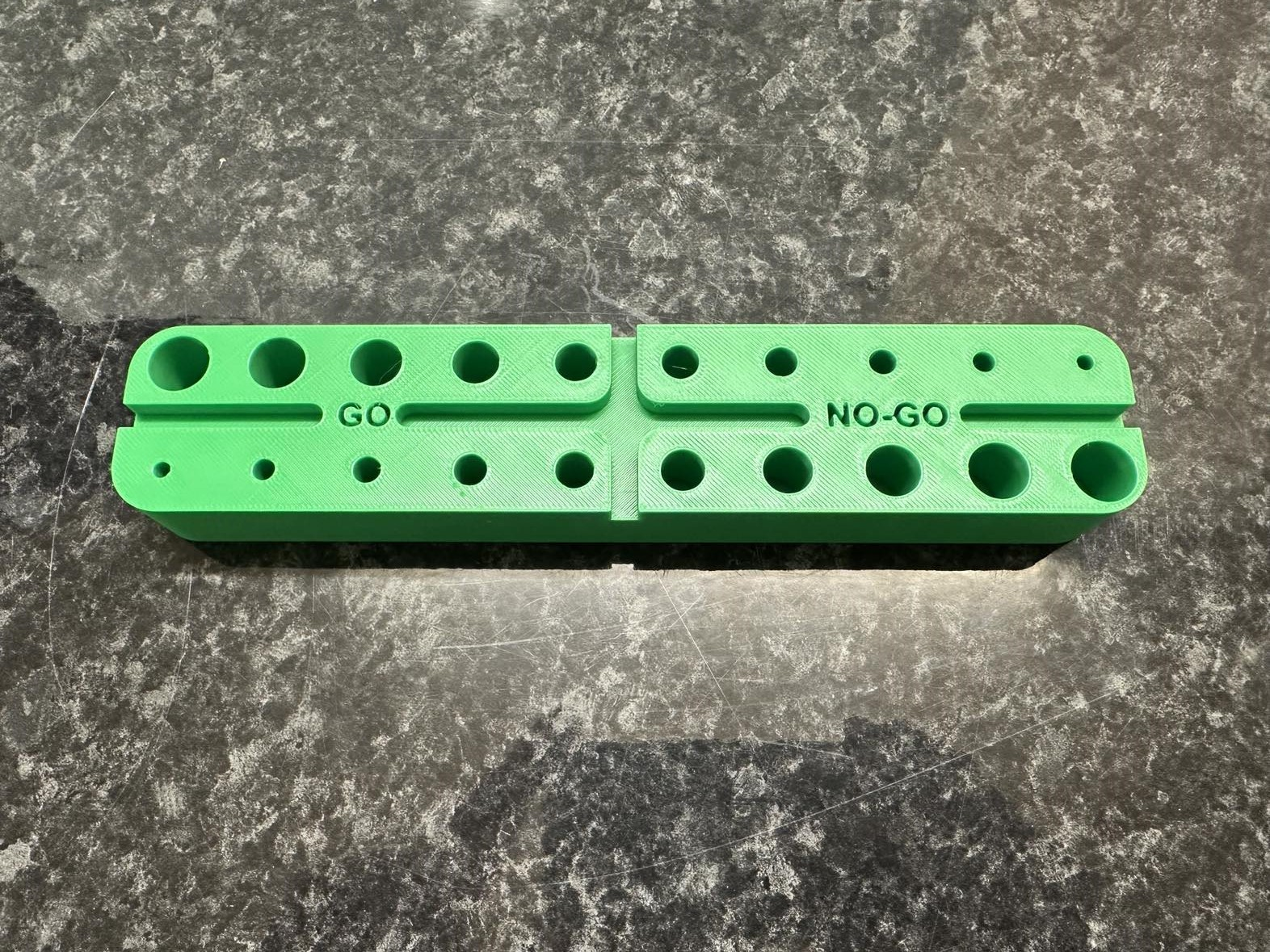 GO/NO-GO Pin Gauge Block
