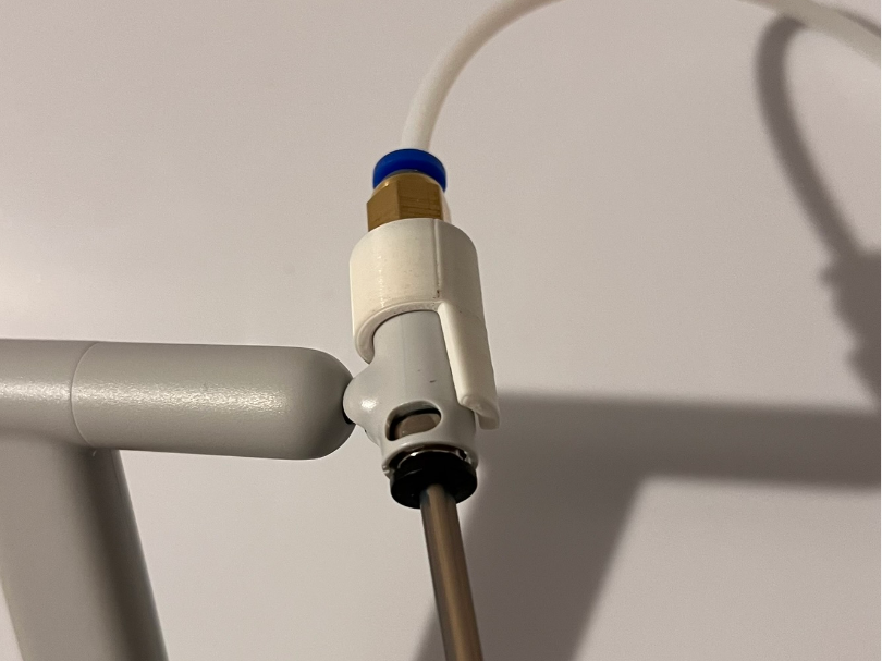 A1 Filament feed connector for fully dry printing.
