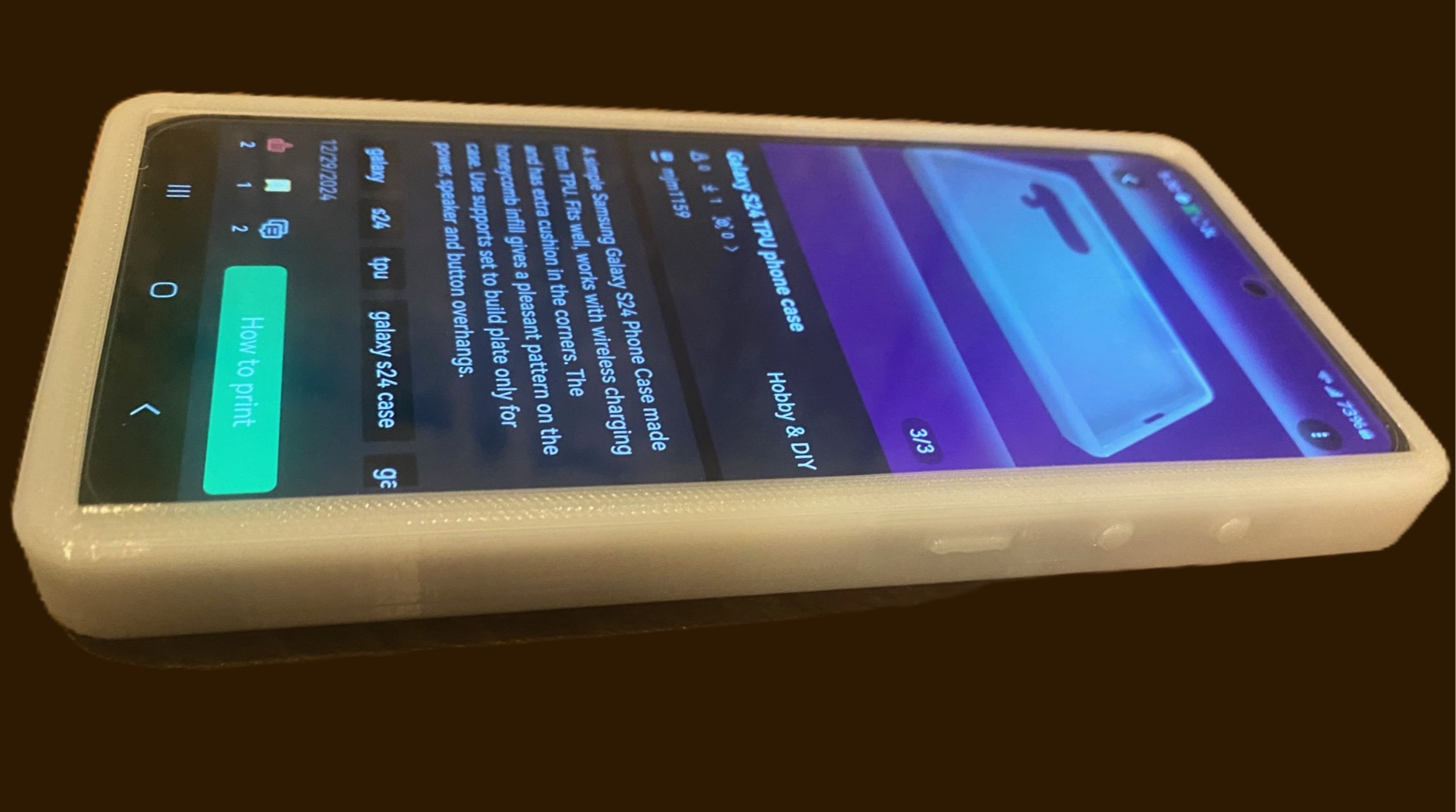 Galaxy S24 TPU phone case
