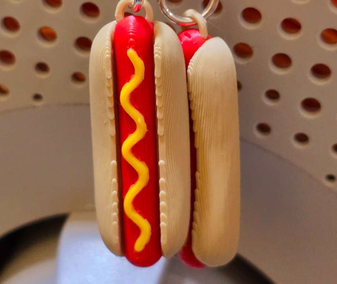 3D Hotdog earrings