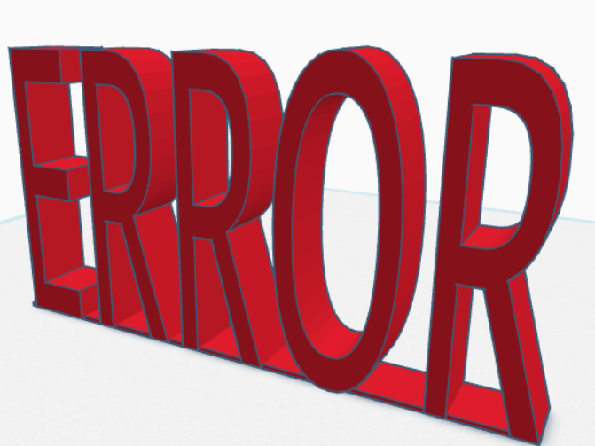 ERROR sign