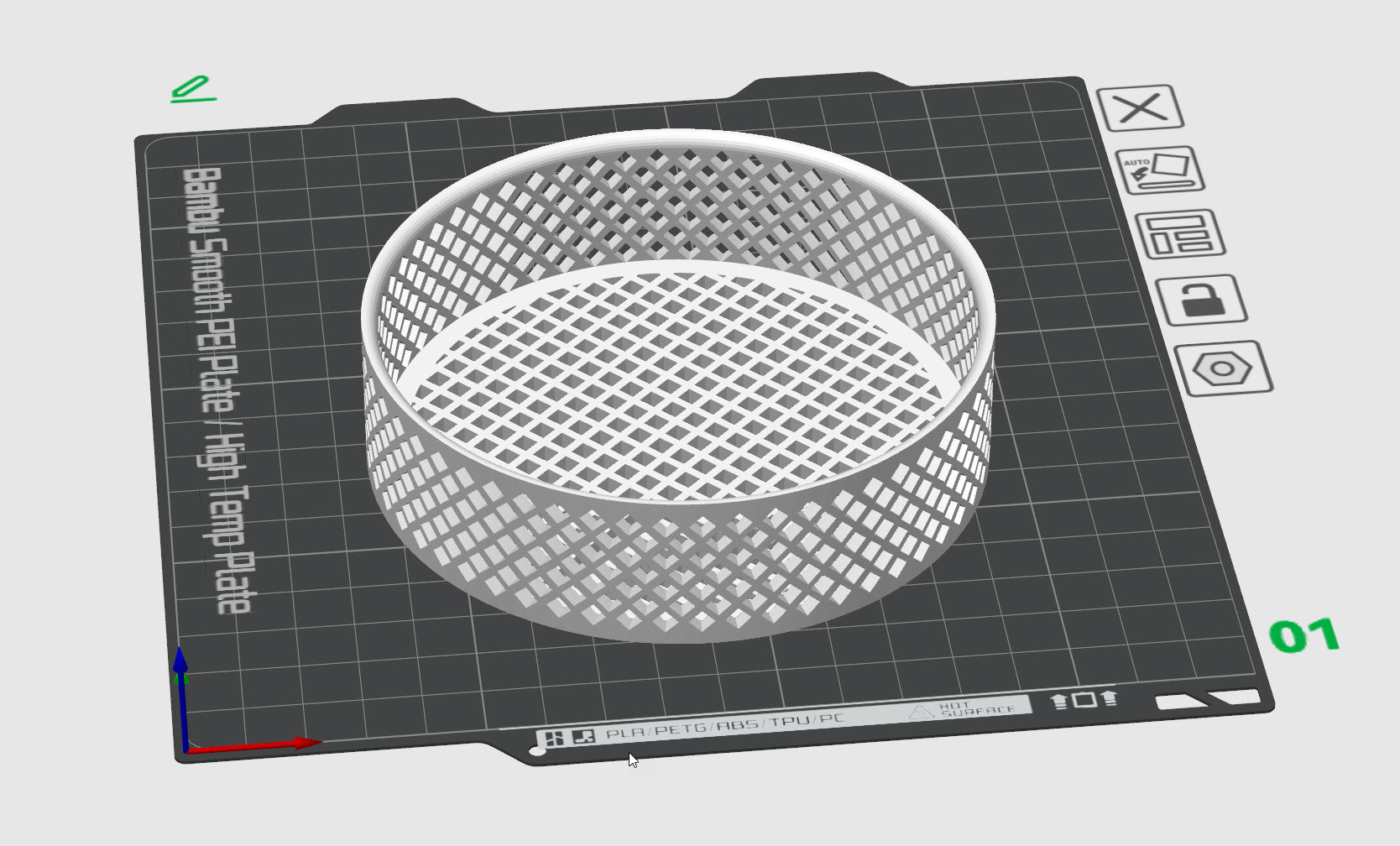 Tightvac stackable grid inlay for 2.35l