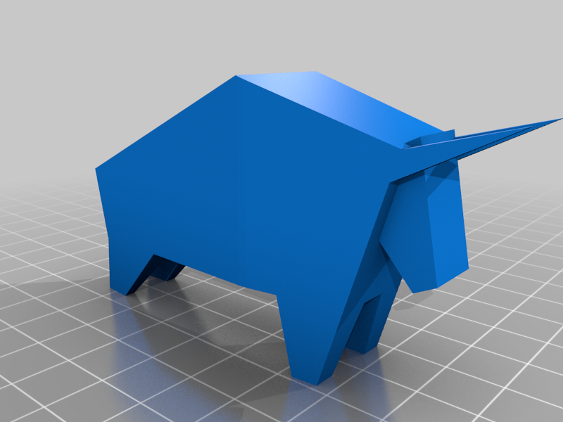 Abstract Bull Decor