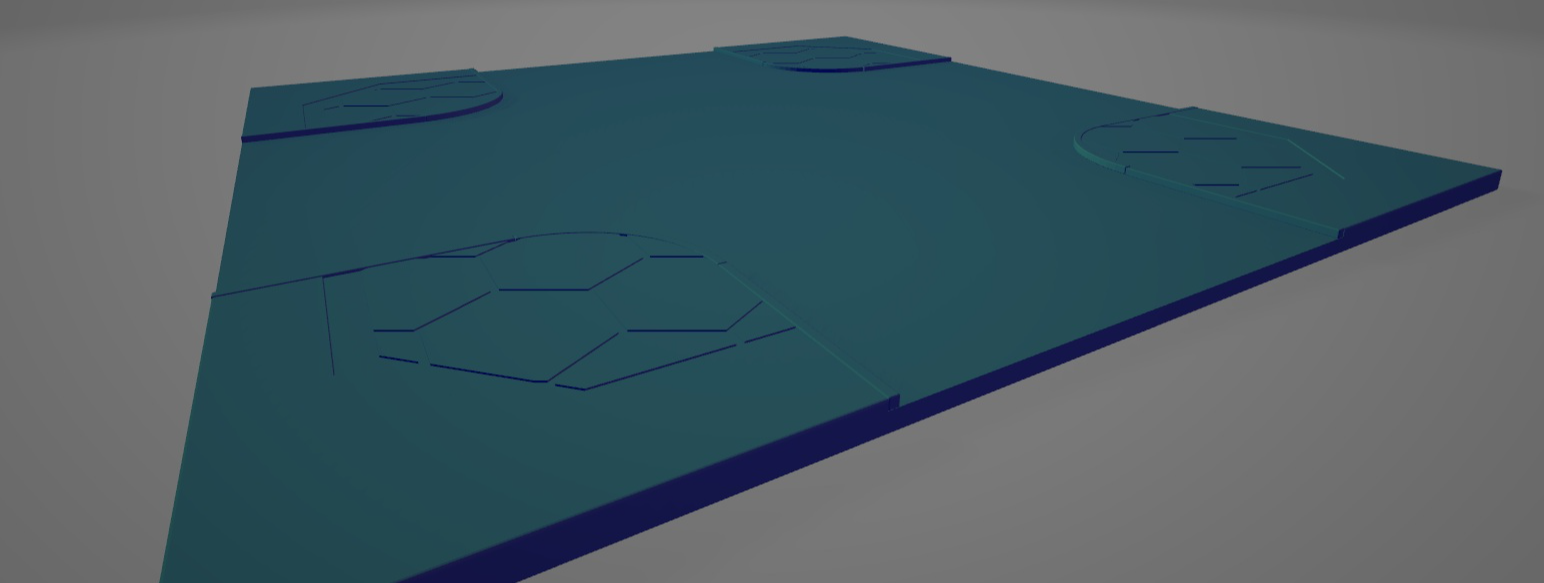 HexCity quadcrossing with kerbs
