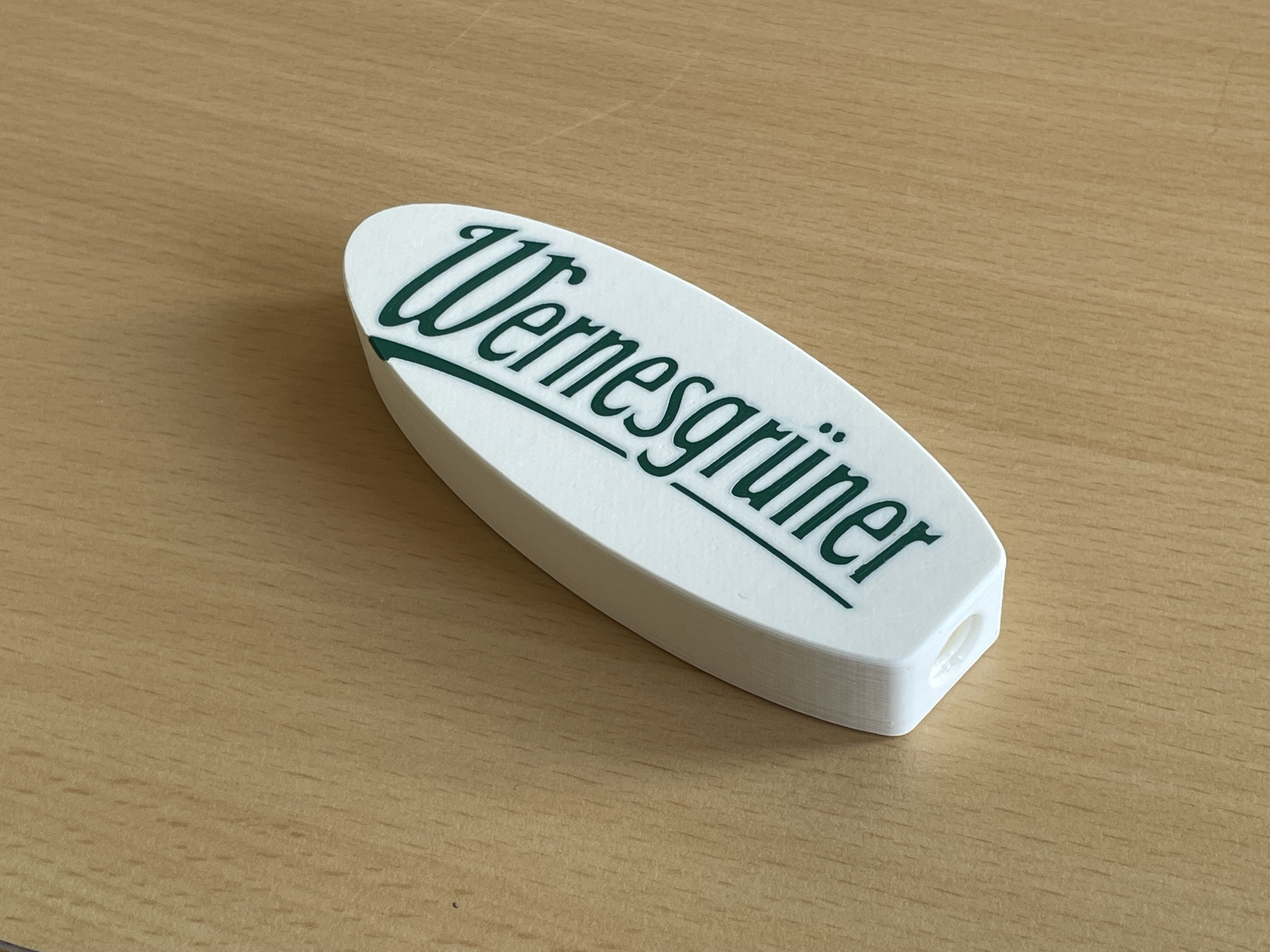 Wernesgrüner Zapfhebel / beer tab handle (AMS)
