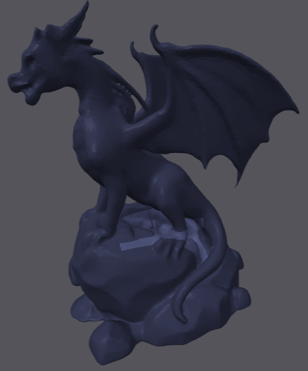Dragon on Rock
