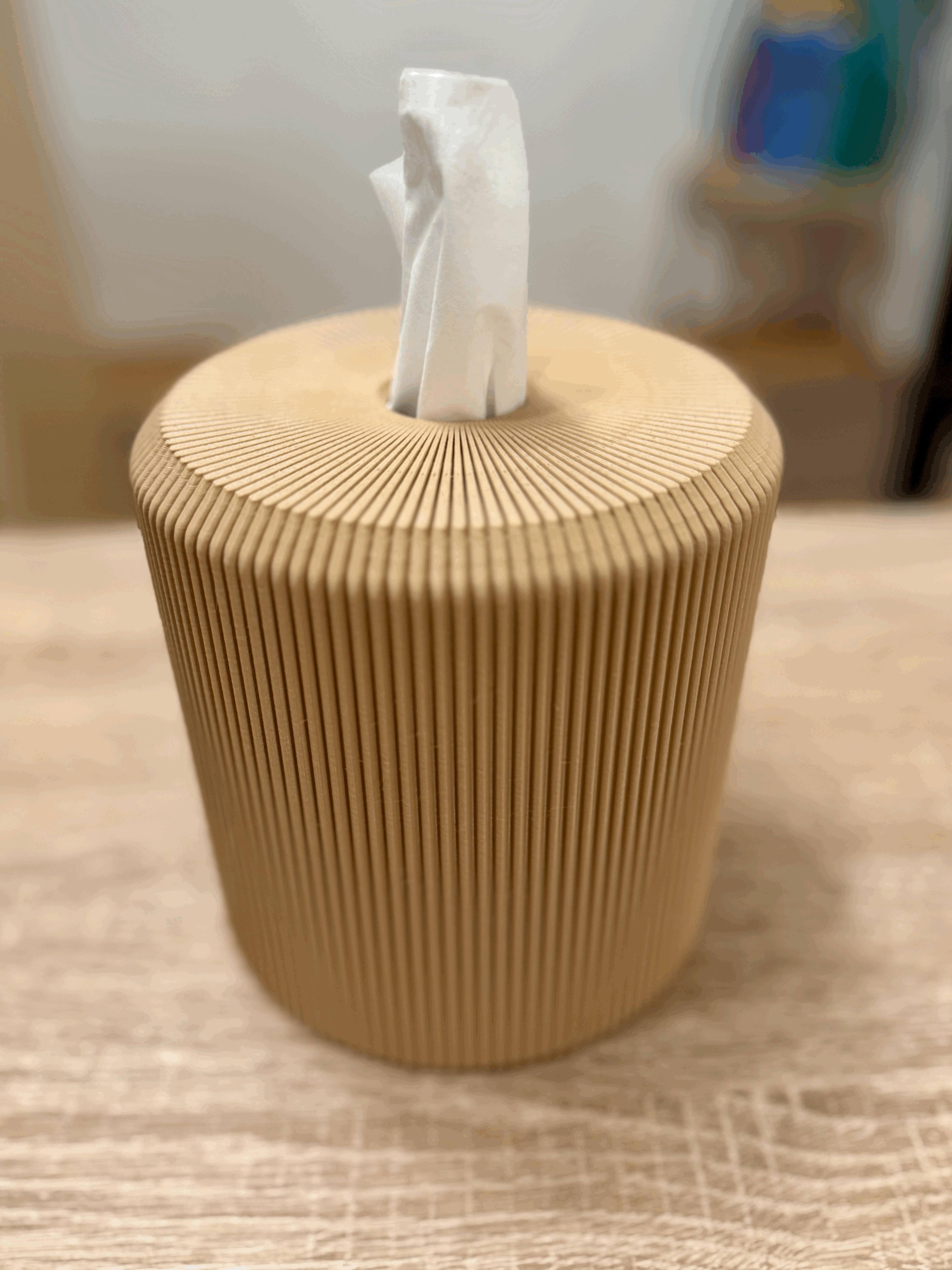 Taschentuchbox rund = tissue box round