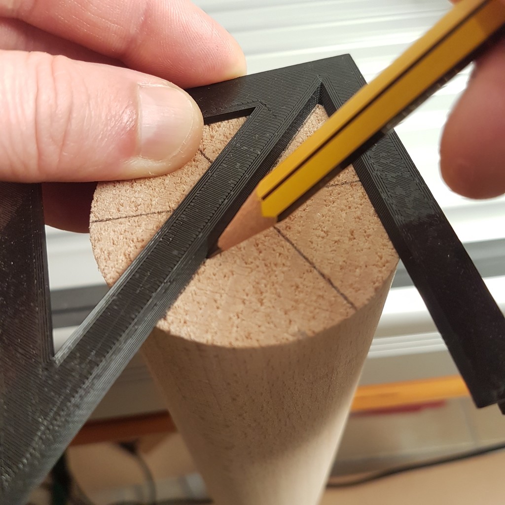 Center Finder Ruler - 45 Degree Stop Angle Tool