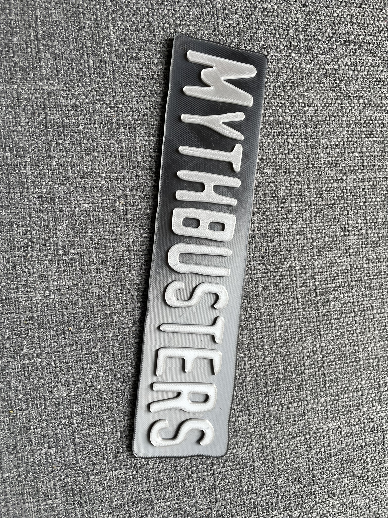 Mythbusters sign / plate