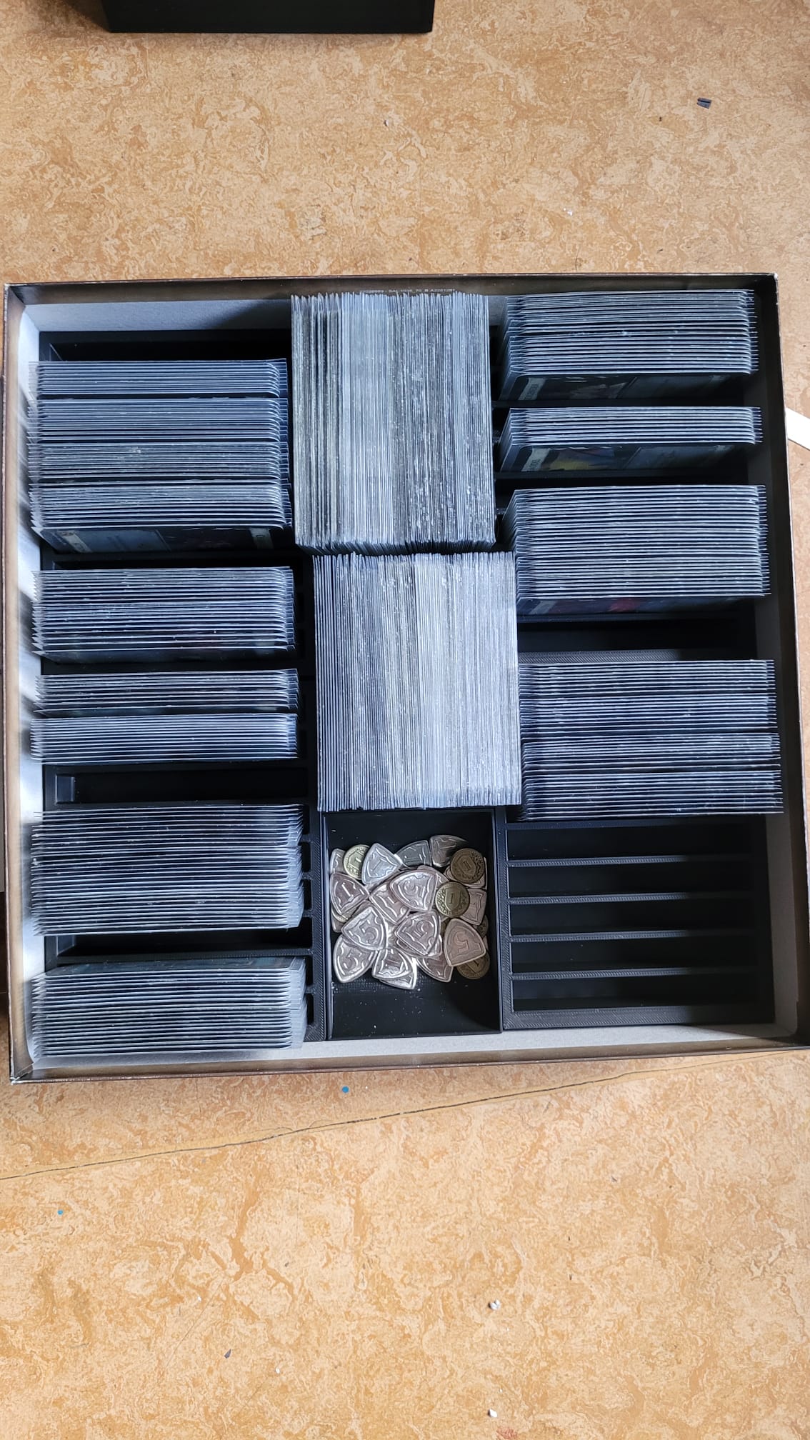 Dominion boardgame insert/organiser-sleeved cards