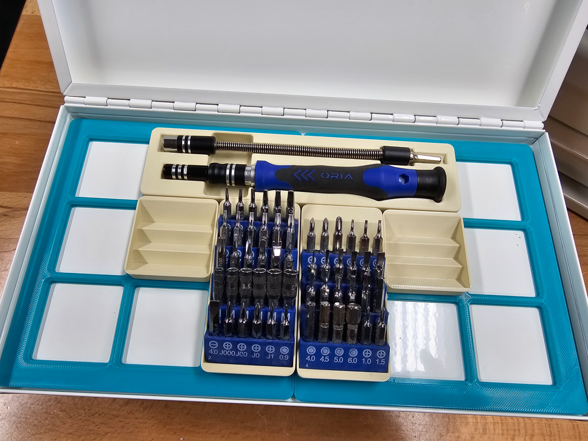 Gridifnity Oria style bit driver storage