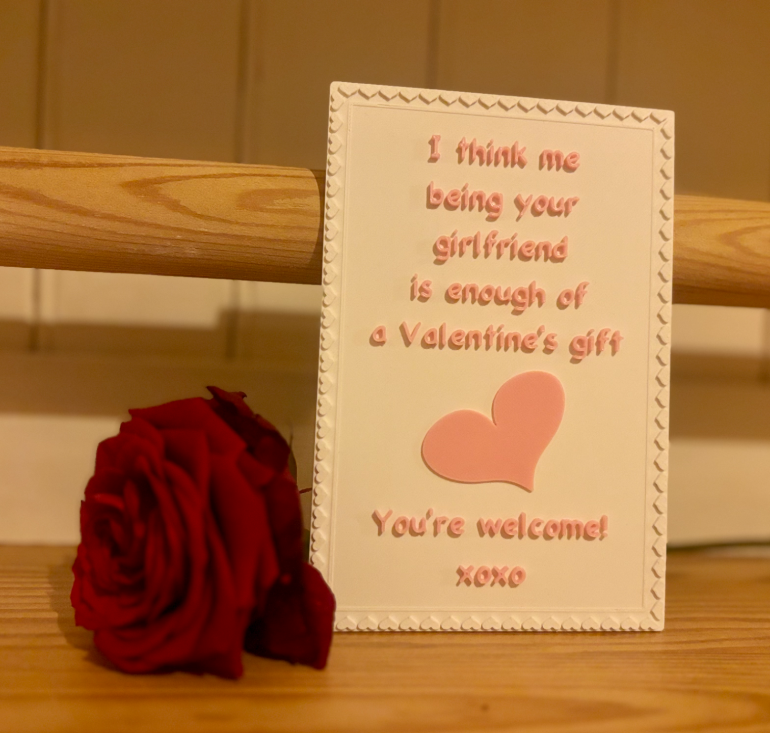 Valentine card (girlfriend)