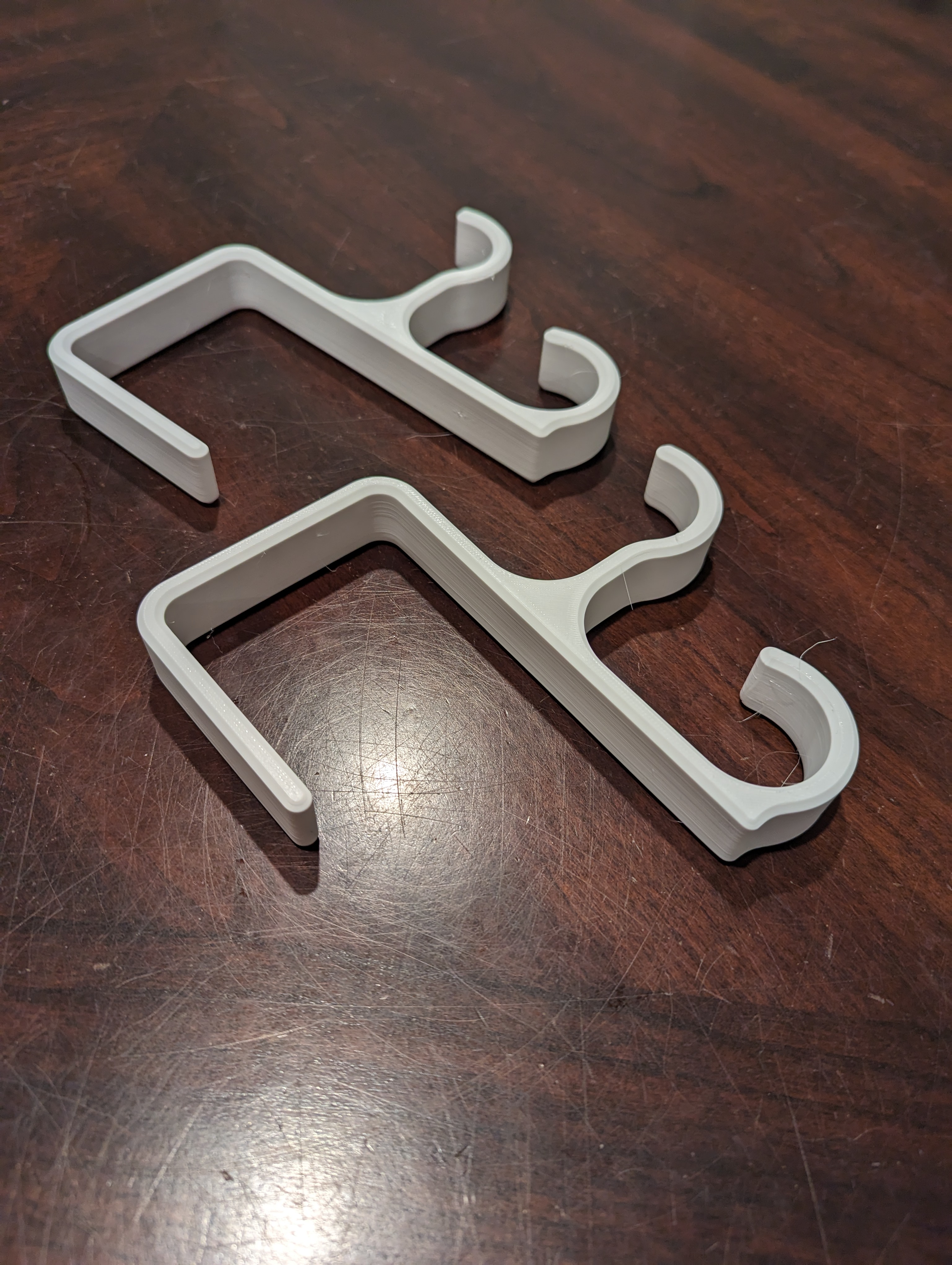 Double Coat Hook for 3" Cubicle Walls