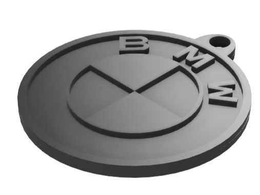 BMW logo keychain