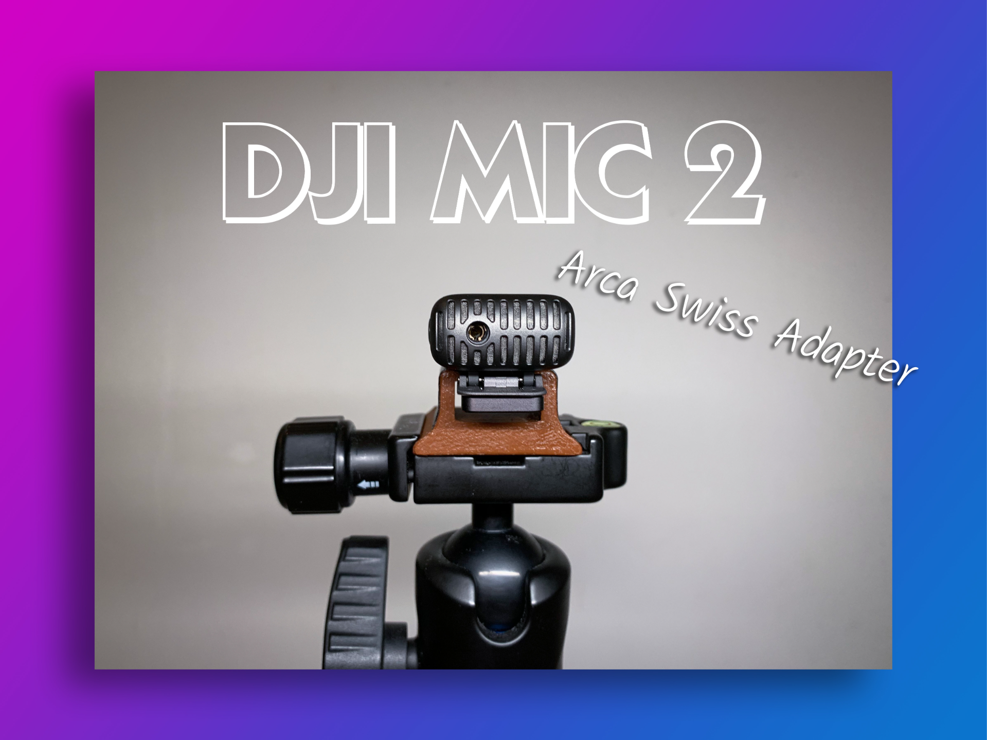 DJI MIC 2 Arca Swiss adapter