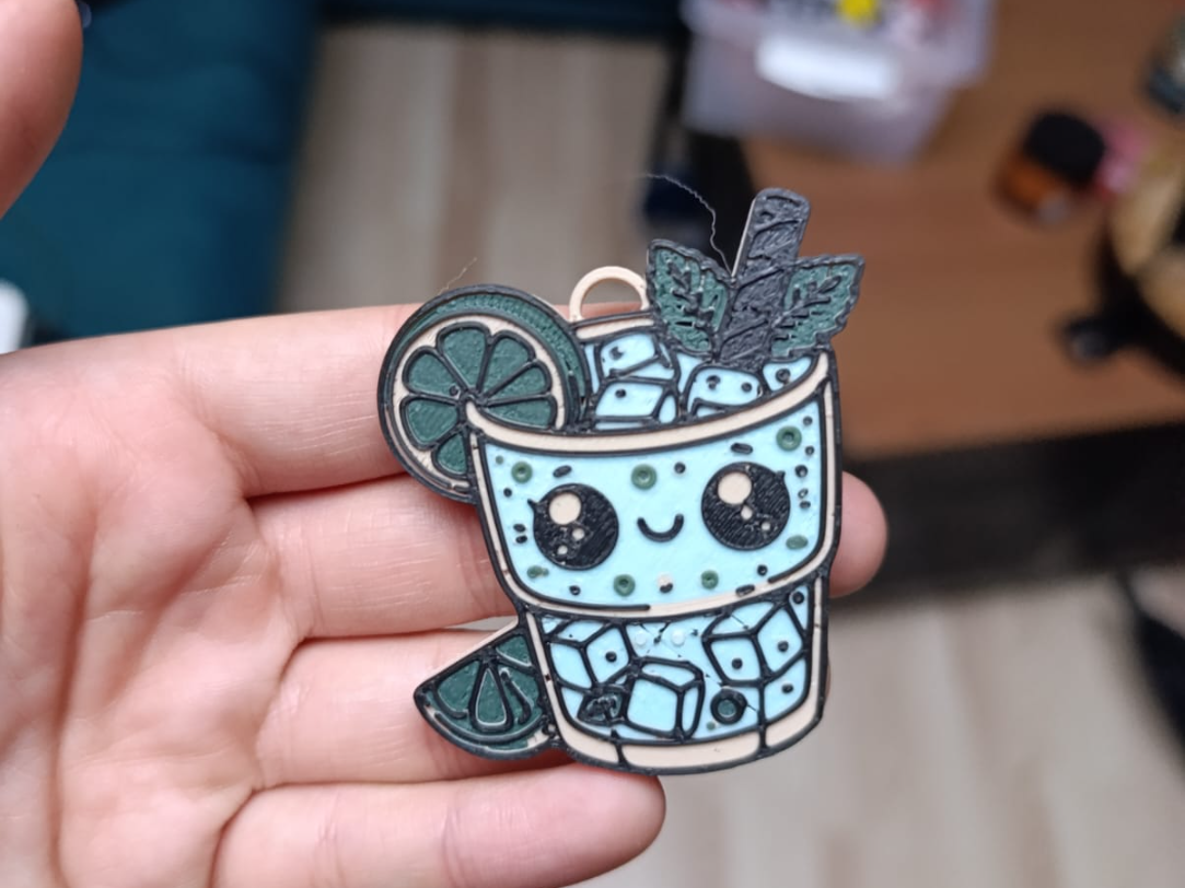 Mojito cute keychain and magnet