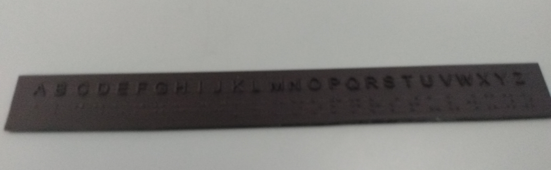 Braille Alphabet ruler NYPL