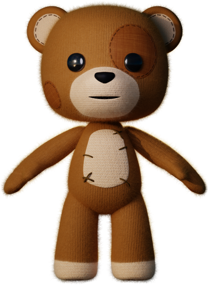Stuffy bear from game restitched