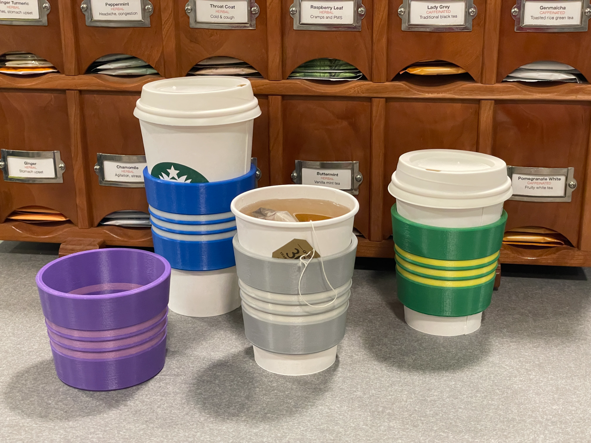 Reusable coffee cup sleeve