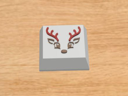 Christmas Reindeer Low Keycaps