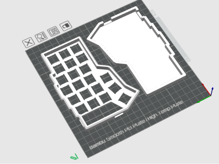 Carcasa para teclado Corne (2 partes cada una)