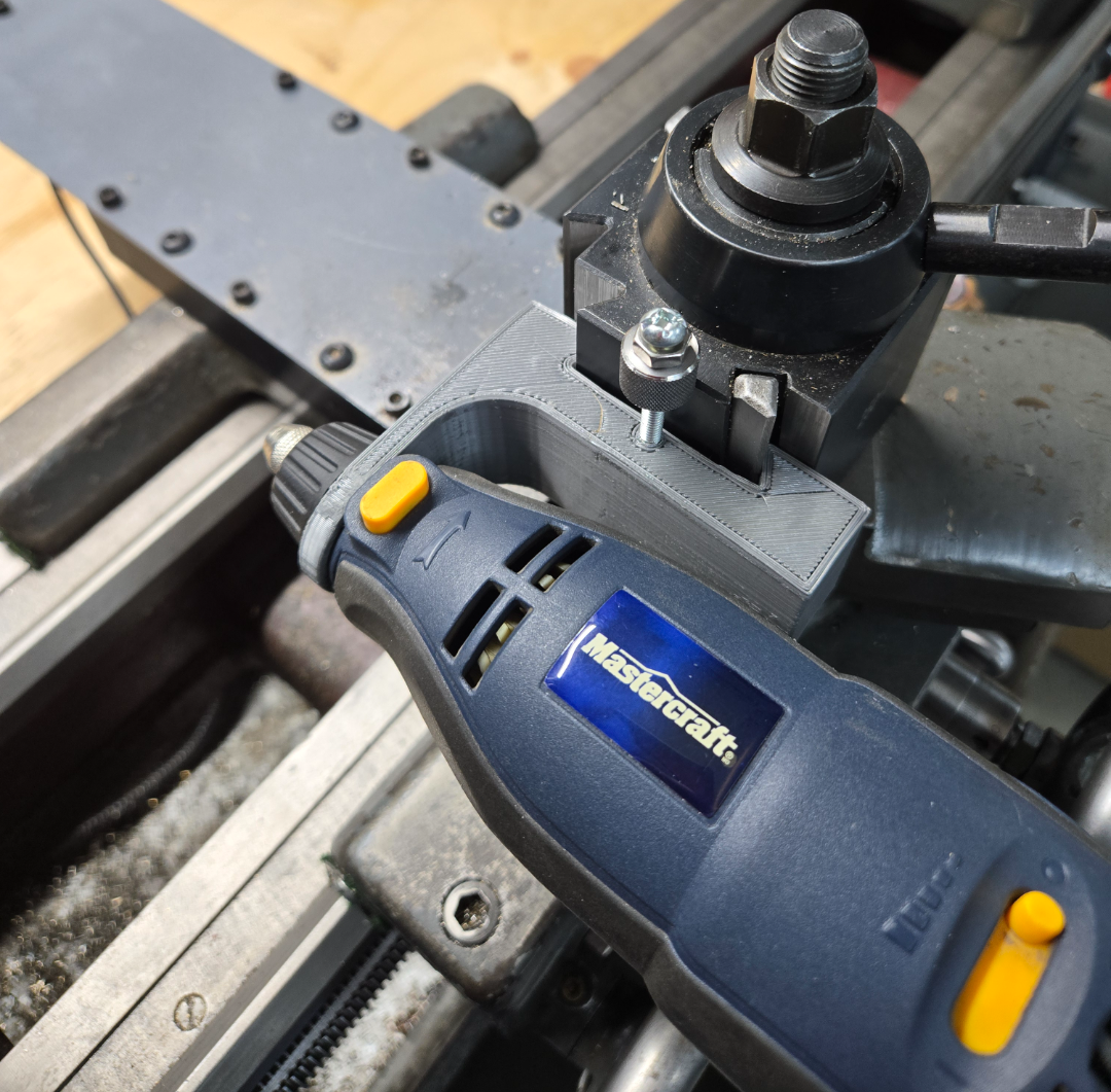 AXA Lathe QCTP mount for Rotary Tool