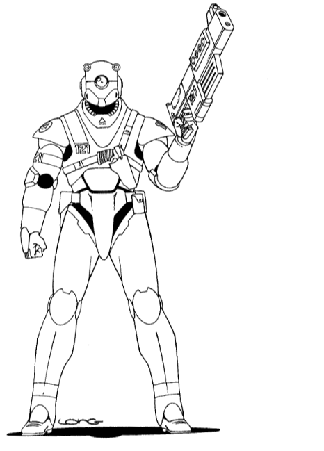 Rifts RPG tabletop NGR armor/soldier