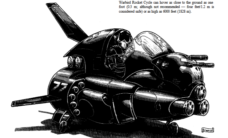 Rifts coalition warbird rocket skycycle