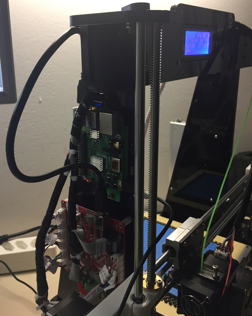 Raspberry mount for Anet A8 (Prusa i3 clone)